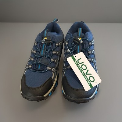 NWT UOVO Outdoor Kids Size 4 US Boys Shoes 36 UK Sneakers Blue No Tie Hiking