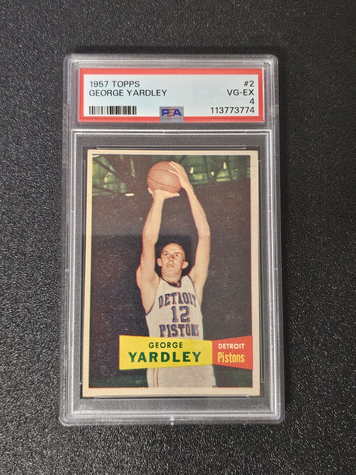 1957 Topps #2 George Yardley PSA 4 VG-EX Detroit Pistons