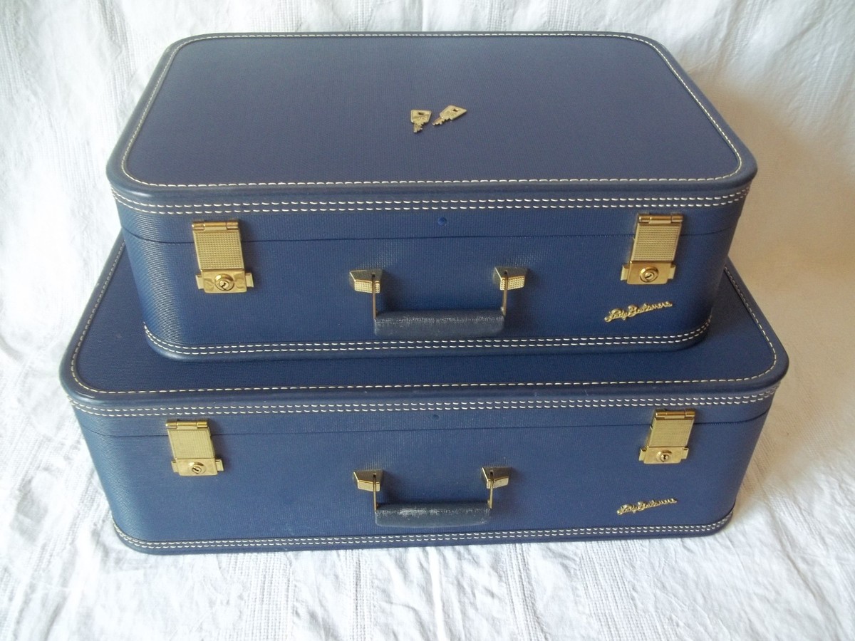 Set-2 Vtg Lady Baltimore Luggage Company Starline Hardshell