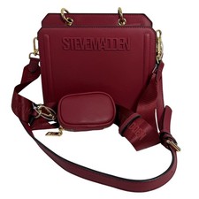 NWOT Steve Madden Bevelyn Convertible Crossbody Top Handle Bag, Bloodstone