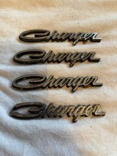 1972-1974 Dodge Charger Script Trunk Emblem Oem Part 3680687 Quantity 4 1972-1974 Dodge Charger Script Trunk Emblem Oem Part 3680687 Quantity 4