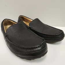 Sperry Top Sliders Black Leather Loafers Size 9.5