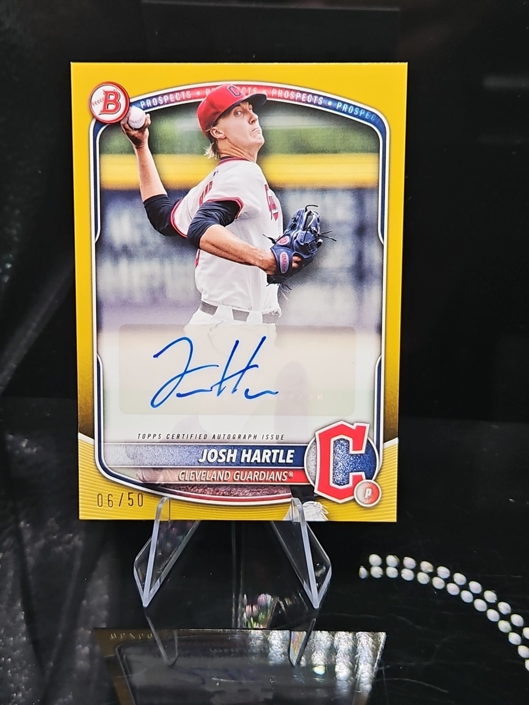 2025 Josh Hartle Bowman RC AUTO BPA-JH GOLD PARALLEL #'d /50 Hot SSP!