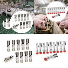 10x Abbeveratoio per pecore, pollame, piccioni, capre, kit per scrofe,