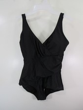 Unbranded 1 Piece Swimsuit Size XL Black Padded Removable Bust Pads