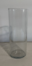 Tall Clear Glass Cylinder Vase 10 Inch Table Centerpiece Candle Holder