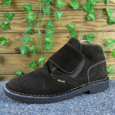 Primigi Kids Brown Suede Leather Ankle Boots Hook & Loop Closure Size 34