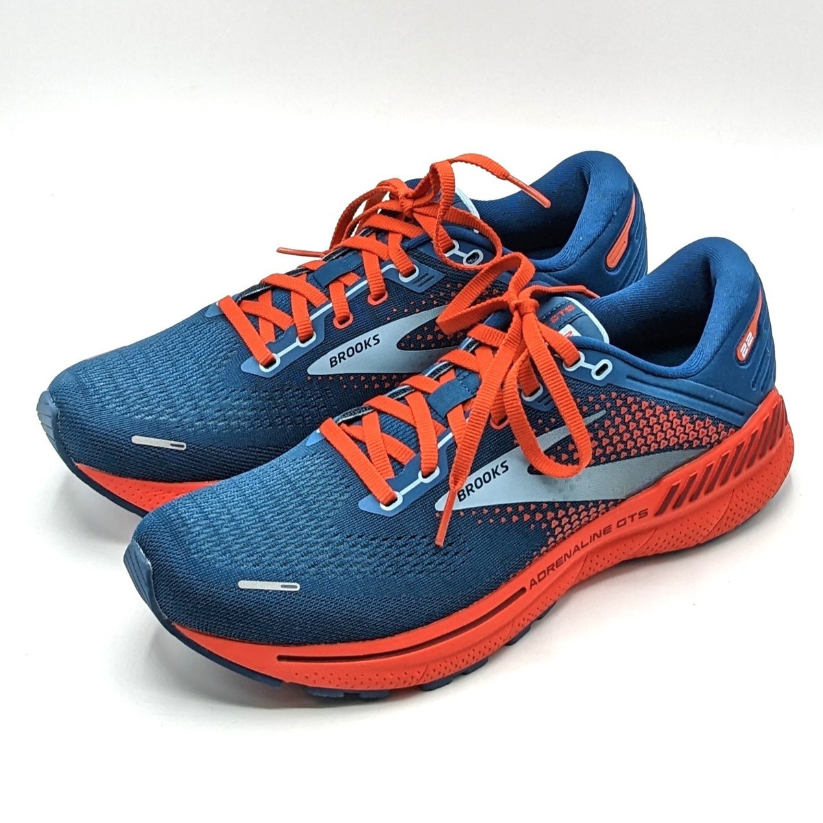 Brooks Adrenaline GTS 22 Shoes Mens Size 8.5 D Gray Red Running Trainer Cushion Men main image 3