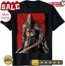 Knight Christian Templar Warrior Of God Crusader Tee T-Shirt