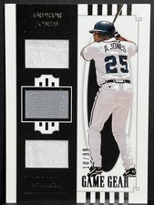 2021 National Treasures Andrew Jones Game Gear Materials Triples 10/99 #GG-AJ