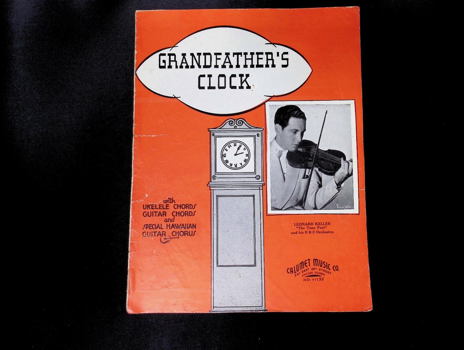 Grandfather's Clock Sheet Music Leonard Keller P/V/G Ukulele