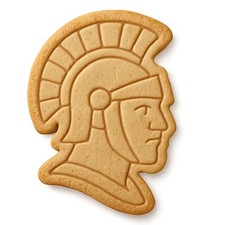 Roman Helmeted Centurion Cookie Cutter & Stamp, Fondant & Clay Cutter - 2.9x4"