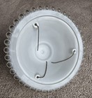 Bead Chain Light/Lamp * 3-hole GLASS SHADE Light Beige Candlewick — photo 4
