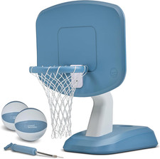 Poolside Basketball Hoop - Premium Outdoor Pool Basketball Hoop with 2 Water Bas