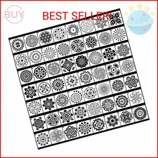 Augshy Mandala Stencils, 56 Pack Mandala Dot Painting Stencils for DIY Rock Art