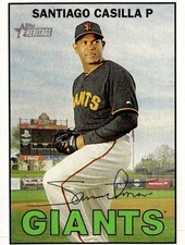 2016 Topps Heritage #37 Santiago Casilla Near Mint