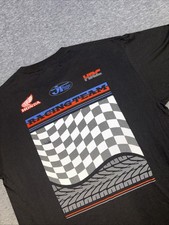 Honda JT Racing Mens Graphic Short Sleeve Black Tshirt Size XL