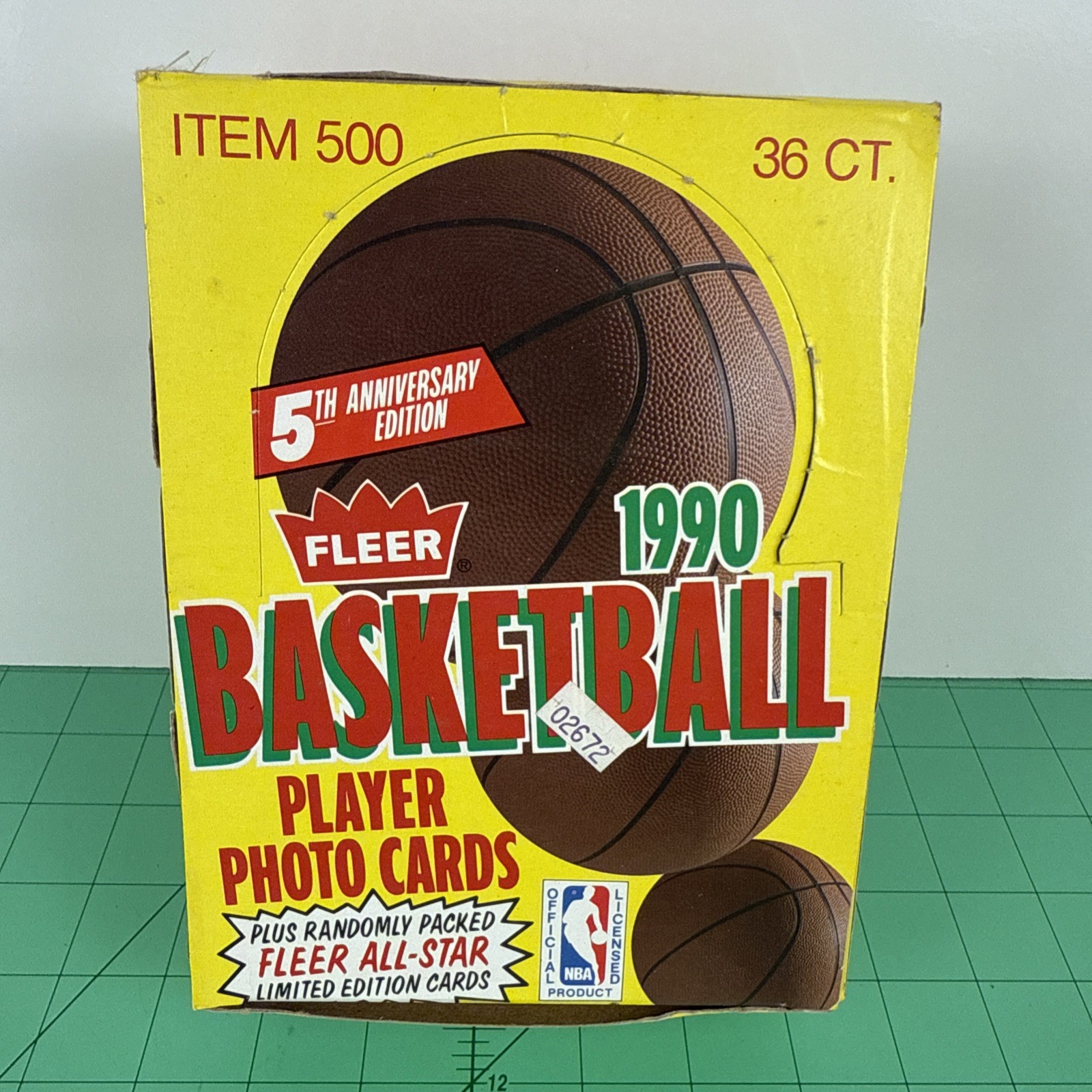 1990-91 Fleer Basketball Wax Box 36 Sealed Packs - Michael Jordan / Magic / Bird