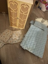 Vintage Sindy Bed Bedding and Wardrobe Set