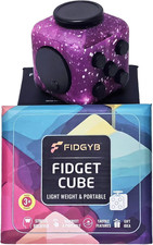 Cube Fidget Stress Relief Toy for Adults Kids, Smooth, Quiet Sensory Toy for A