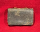 RARE CIVIL WAR PISTOL CARTRIDGE BOX / MARKED E. GAYLORD CHICOPEE, MASS