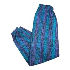 Vintage Tribal Geometric Muscle Beach MC Hammer Parachute Pants Sz L Made In USA