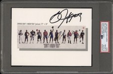 BO JACKSON Don't I Know You? 1990 Nike Poster Cards ON-CARD Auto PSA 8 AUTO 10