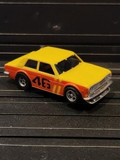 Aurora AFX Bre Datsun 510 46 Yellow Slot Car Magnatraction Wow Nice