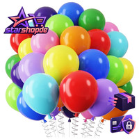 Qifu Luftballons Geburtstag Bunt, 36 StüCk Bunte Luftballons Regenbogen