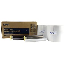 DNP Premium Digital Media for QW410 Printer, 4x6" Roll, 150 Prints Per Roll, 2 R