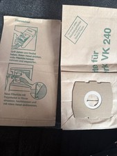 Für Vorwerk Staubsauger Beutel  VK 240  8 Stück NEU