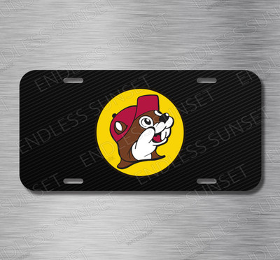 NEW Bucees Buc-ees Gas station Aluminum License Plate CAR SUV Truck
