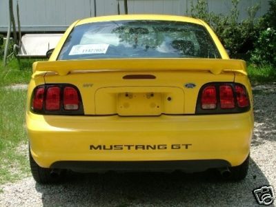 94 98 Ford Mustang Rear Bumper Graphic Letters Vinyl Gt Ebay