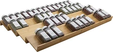 Bamboo Spice Rack Drawer Organizer - 8-Piece Set - 13" Wide per Piece - Combine