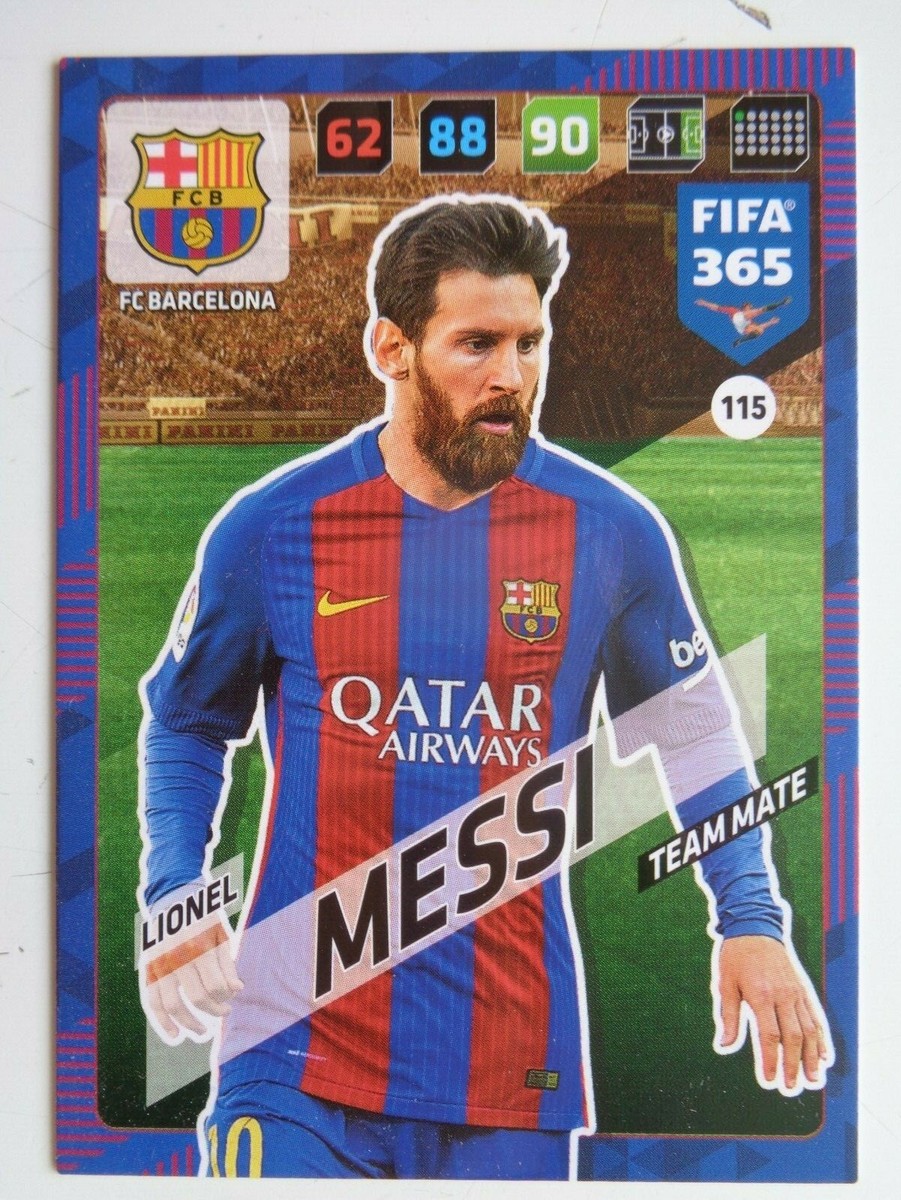 FIFA 365 2018 Adrenalyn Panini Card TEAM MATE 115 - MESSI
