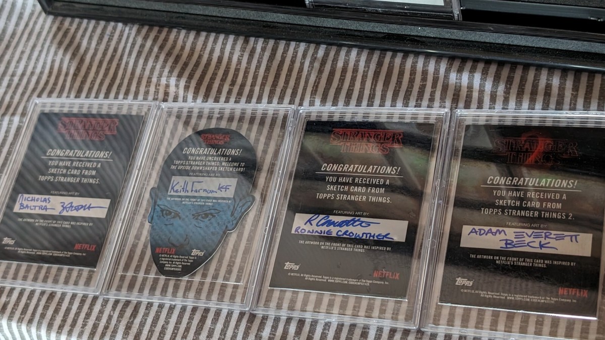 Stranger Things Topps Collectible Sketch Card and Autographs