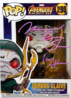 Michael James Shaw signed inscribed Funko Pop JSA Witness Avengers