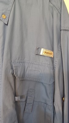 Chemise À Manches Longues Cobalt Bleu 2XL 3XL 4XL 5XL 6XL 7XL 8XL
