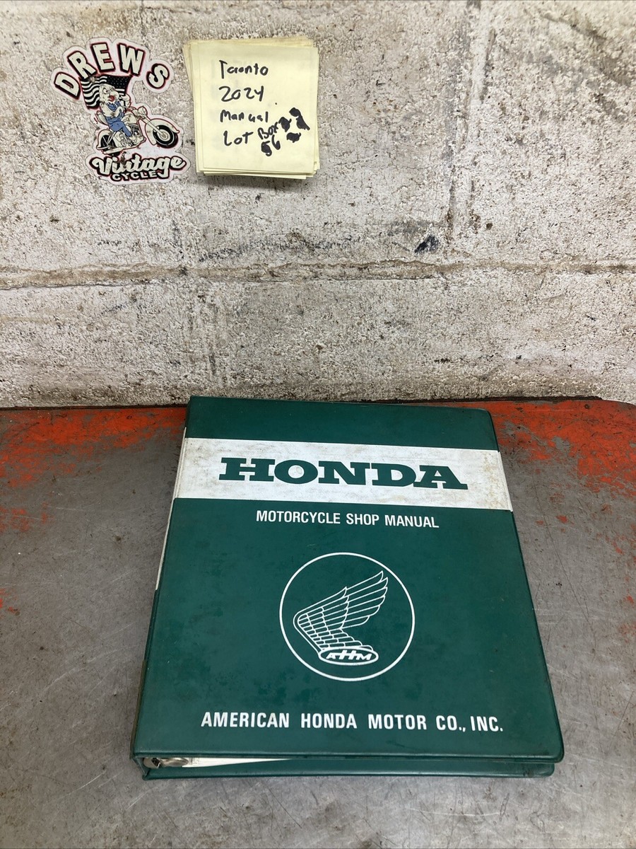 Vintage 1982 Honda Cr250r Honda Binder Shop Service Manual | eBay