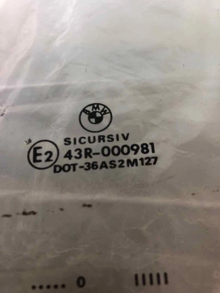 1999 2000 BMW 3 SERIES 328i Rear Back Door Glass Window Driver Left LH OEM - Image 3 of 4