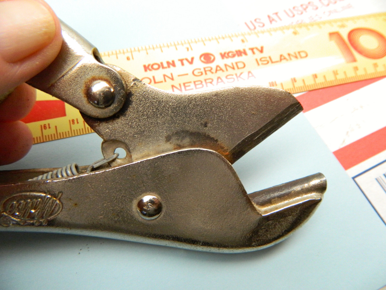 Vintage Malco Vise Grip RR Pinch Off Locking Pliers made in Dewitt USA