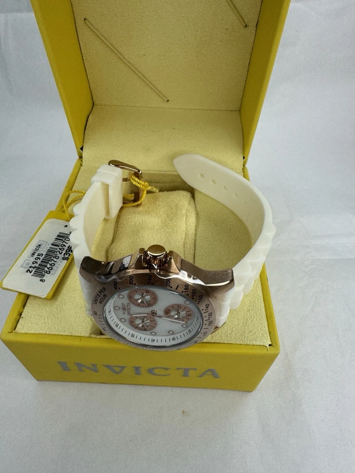 Invicta 21995 Speedway Multi-Function Mother of Pearl Dial White Silicone - Image 2 of 3