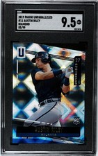 2019 Panini Unparalleled #11 Austin Riley Rookie DIAMOND /99 SGC 9.5 RC