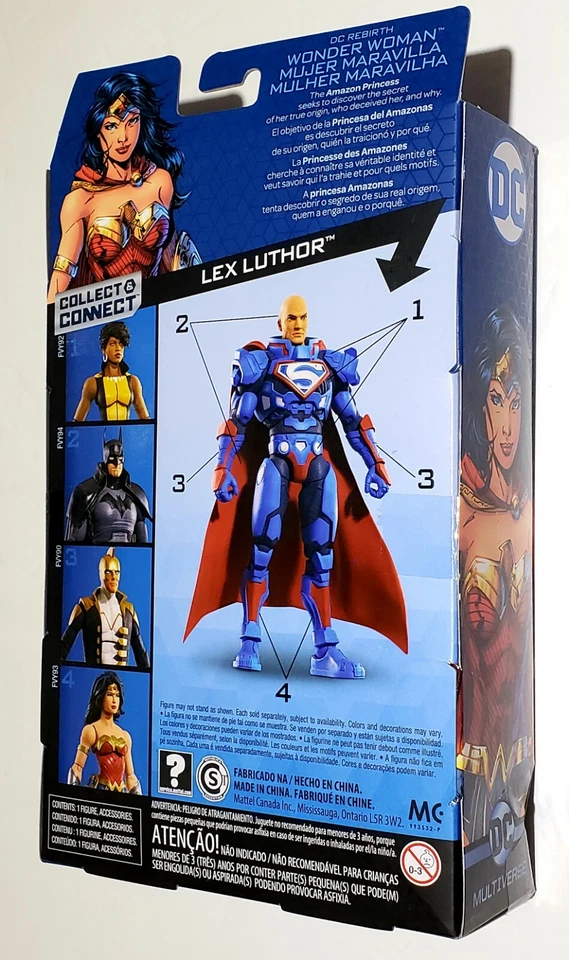 DC Multiverse REBIRTH 6" WONDER WOMAN (SERIES 9) ACTION FIGURE Mattel - Image 2 of 2