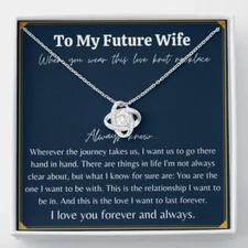 Future Wife Gift, Girlfriend Gift, Fiancee Necklace Gift, Gift for Fiancee
