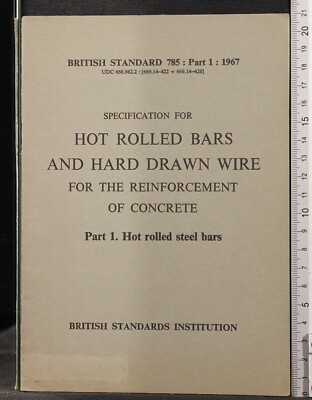 HEISSGEWALZTE STANGEN UND HARTGEZOGENER DRAHT. TEIL 1. AA.VV. BRITISCHE STANDARDS.