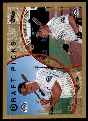 1999 Topps Baseball Card Matt Holliday/Jeff Winchester #442