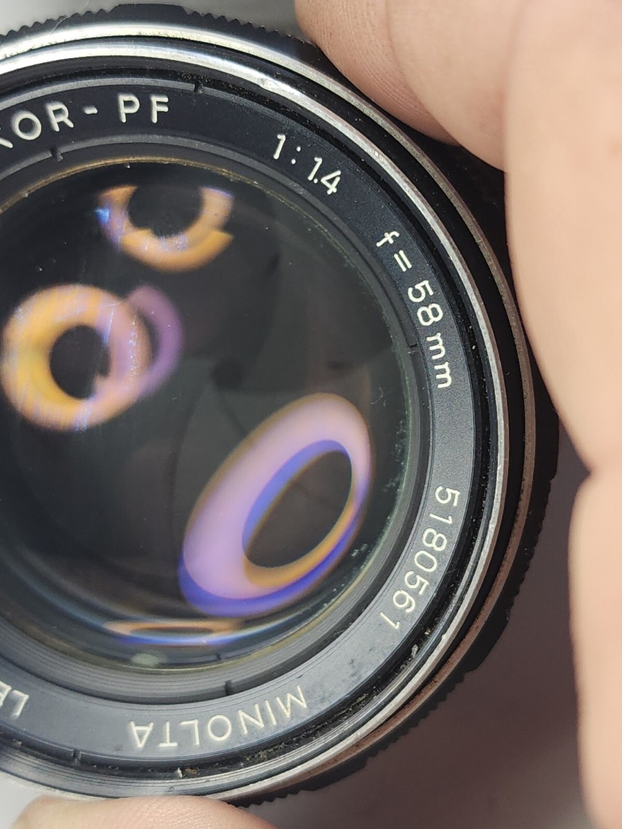 Minolta Auto Rokkor PF 58mm f/1.4 [Read] Fixed/Prime Standard Lens