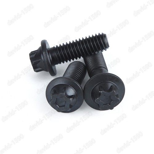 Tornillo Torx M5 M6 Negro 12.9 Acero Hexalobular Brida Cabeza Tornillo - Imagen 5 de 5
