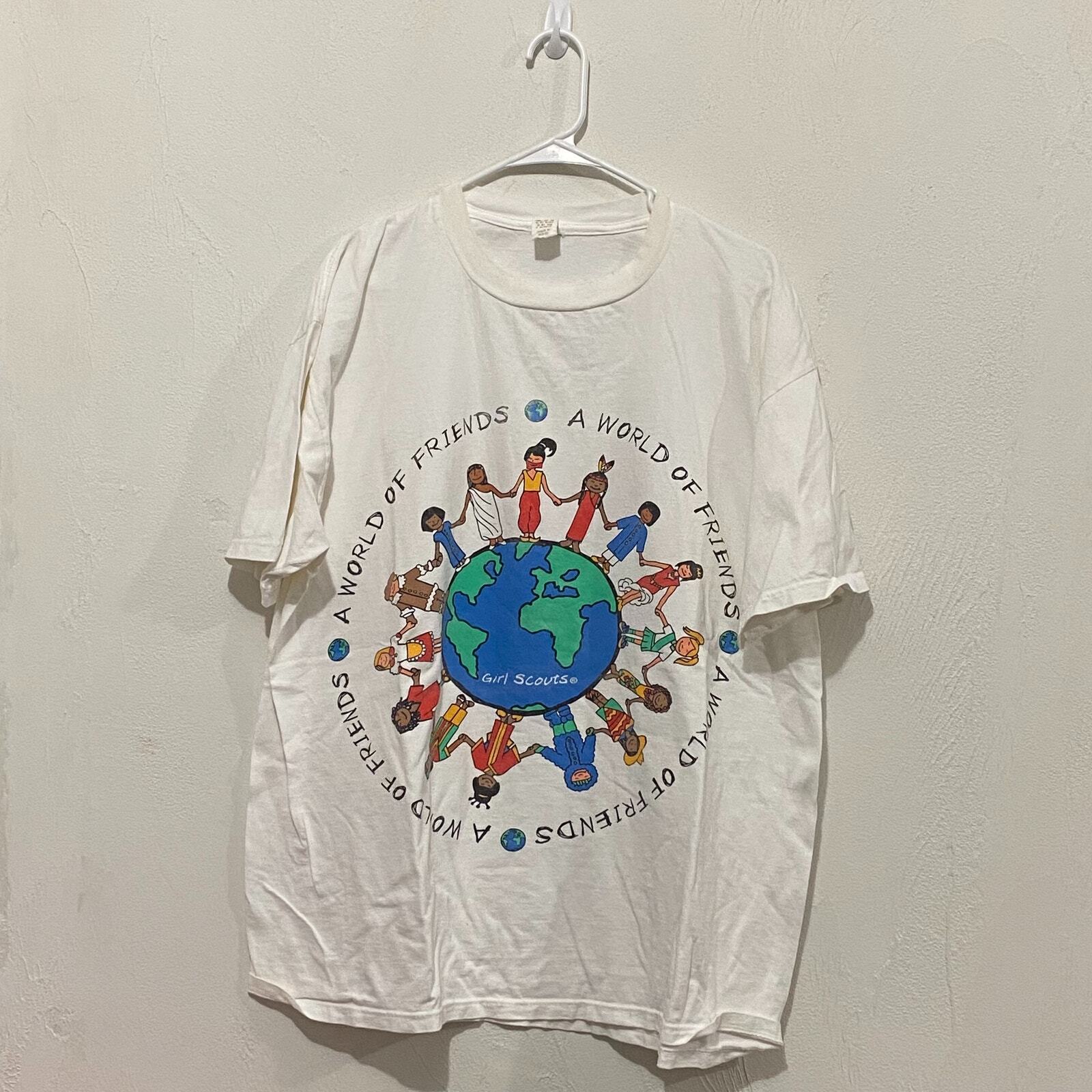 ALTRA Camicia Vintage Ragazza Scout Un Mondo Amici Taglia 2XL